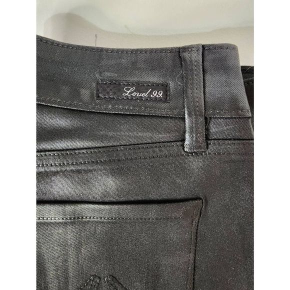 Level 99 Women Forever Black Denim Pants High Rise Skinny Jeans size 28/6 - Picture 9 of 10